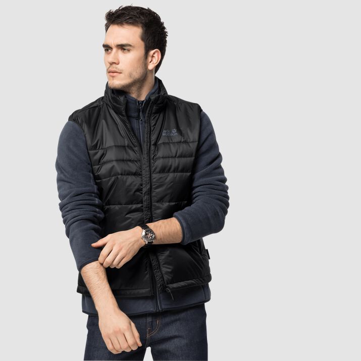 Chaleco Jack Wolfskin Argon Hombre Negros Mexico-3659187